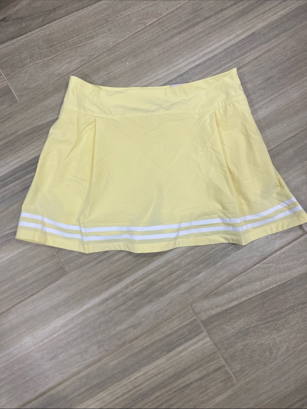CALIA by Carrie Underwood Yellow Athletic Skort with White Trim